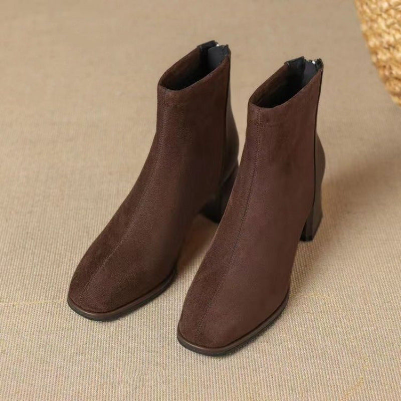 Simone | Bottines en Suède Élégantes