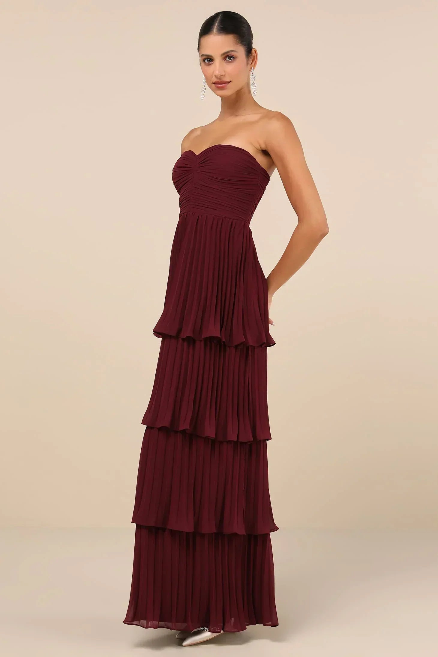Geneviève | Robe Maxi Évasée Sans Manches