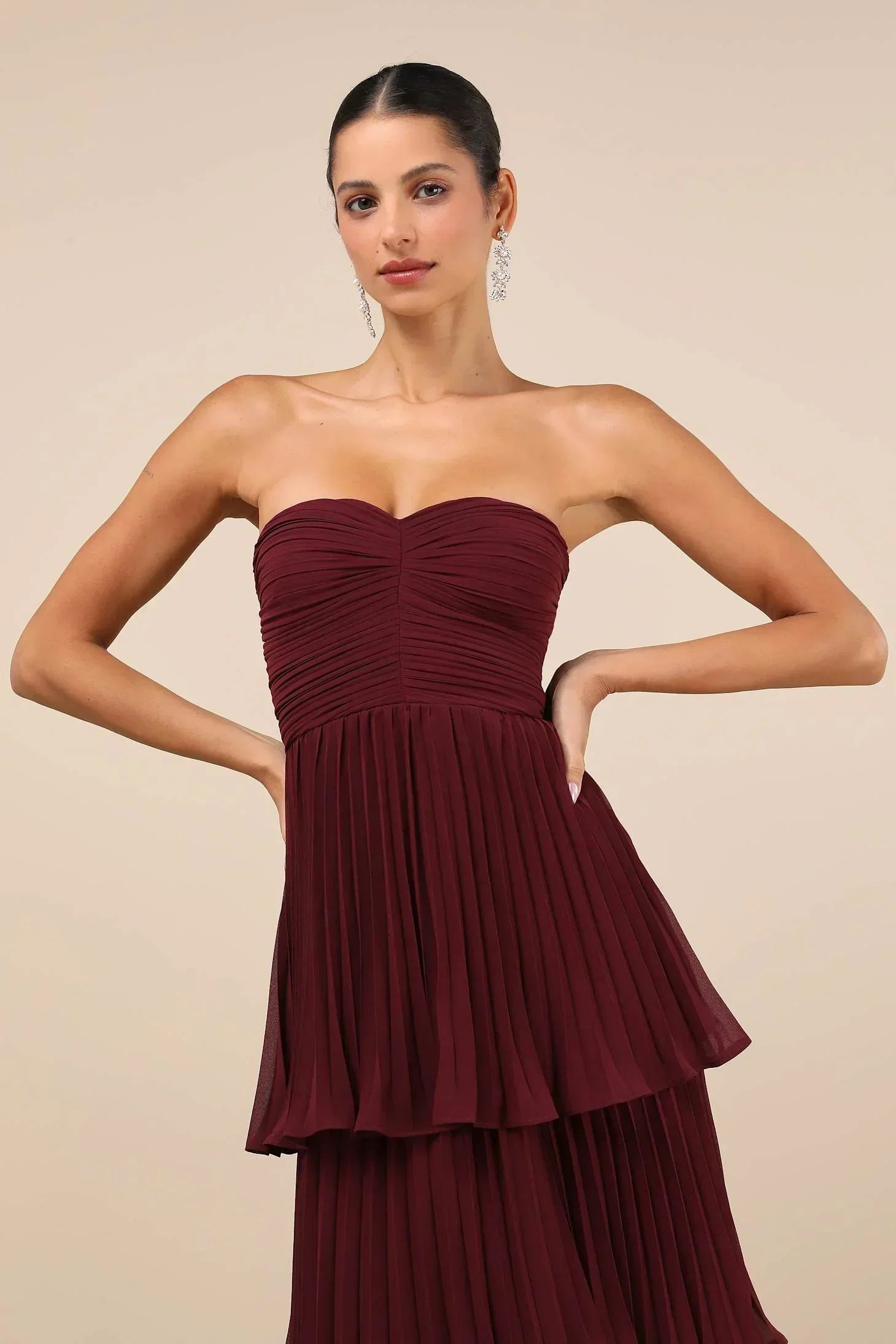 Geneviève | Robe Maxi Évasée Sans Manches