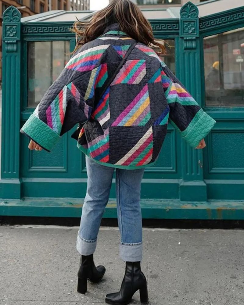 Élodie™ | Veste Matelassée Bohème de Printemps