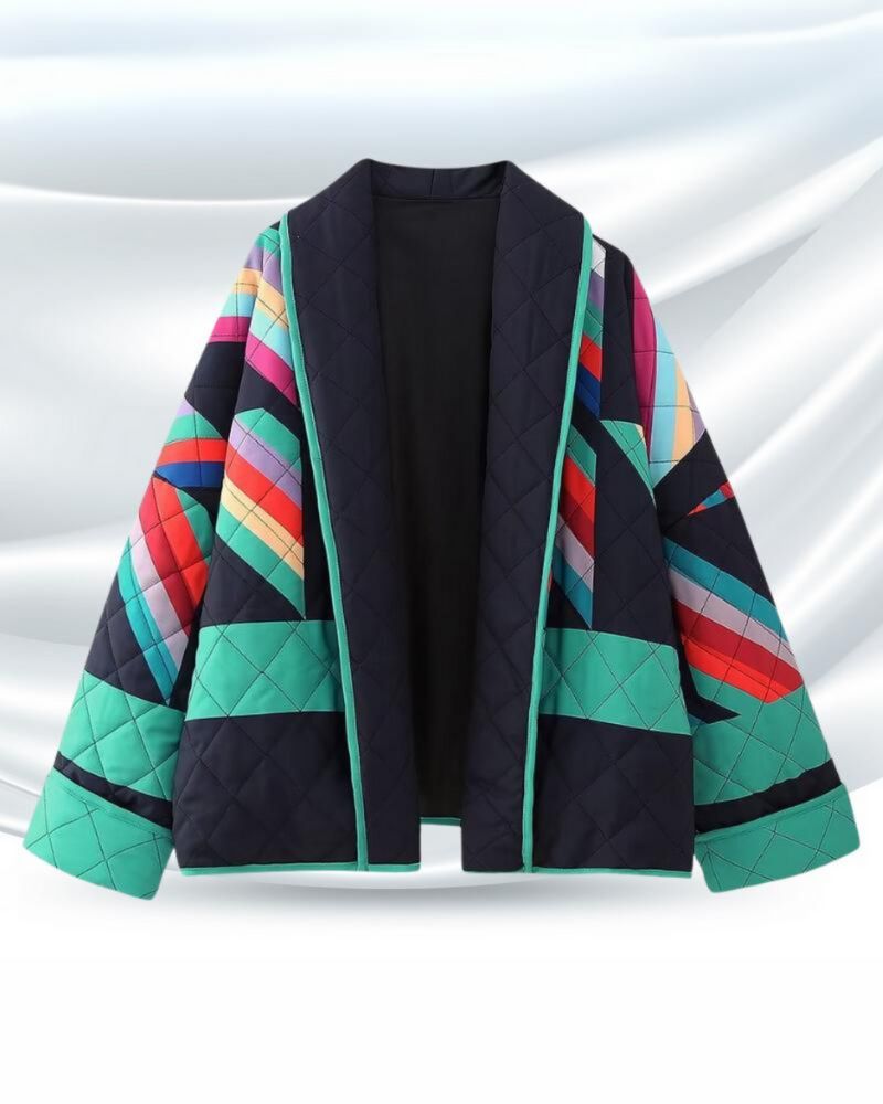 Élodie™ | Veste Matelassée Bohème de Printemps