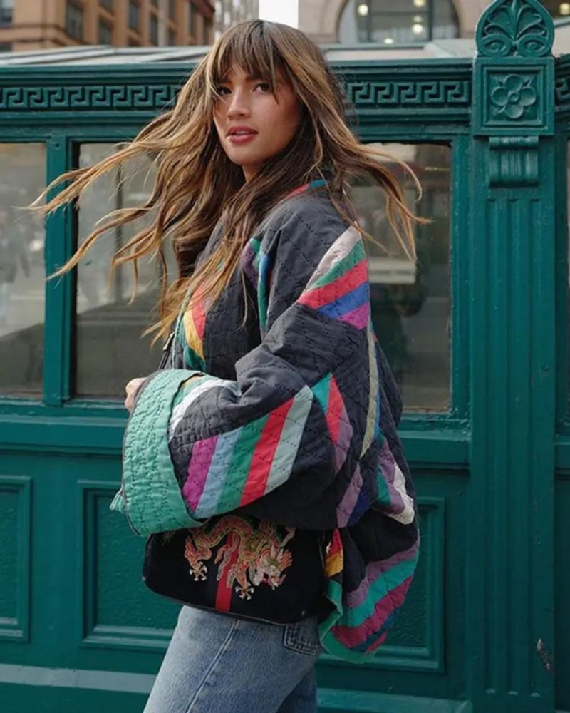 Élodie™ | Veste Matelassée Bohème de Printemps