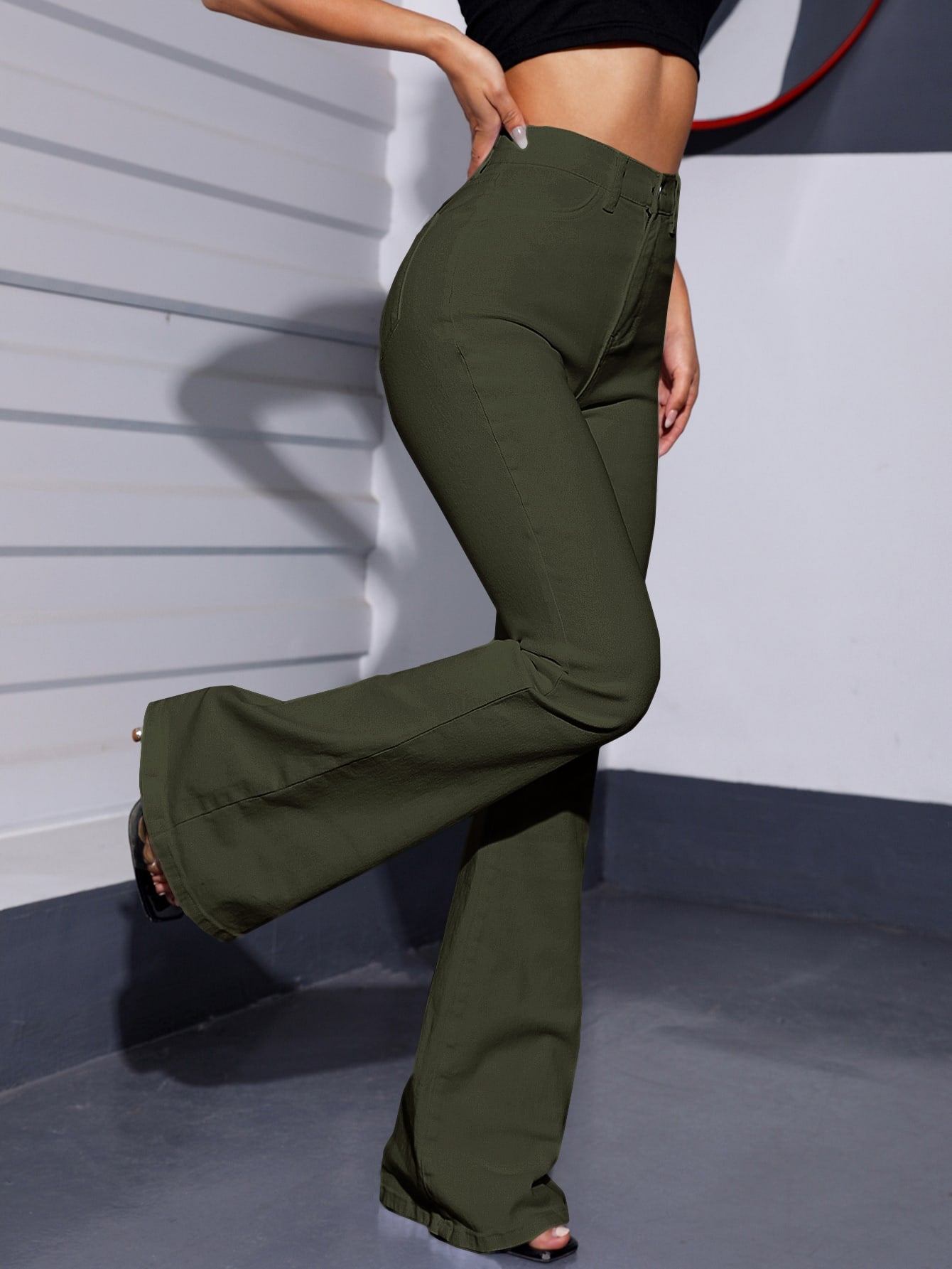 Jacinthe | Jeans Évasés Taille Haute Curvy