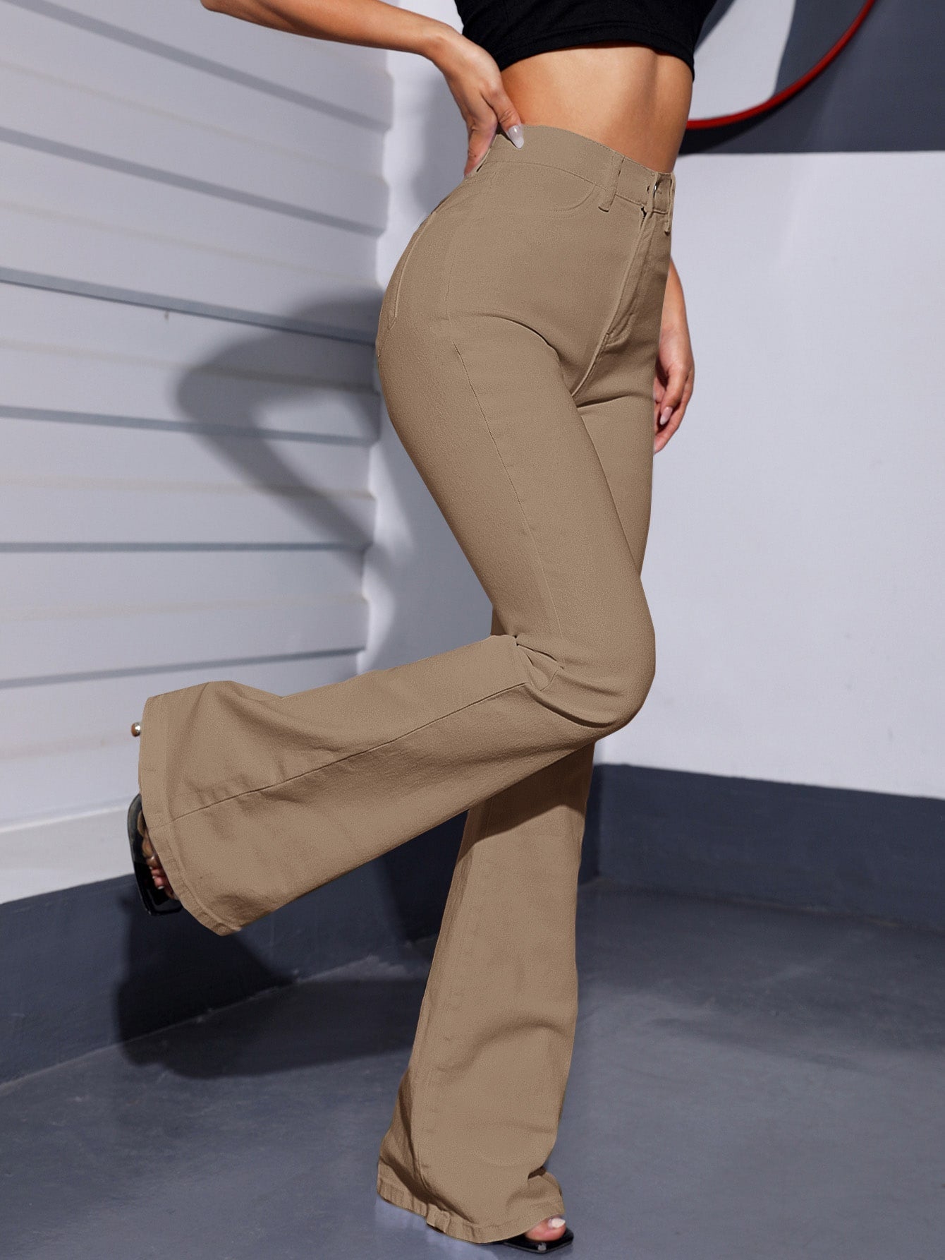 Jacinthe | Jeans Évasés Taille Haute Curvy