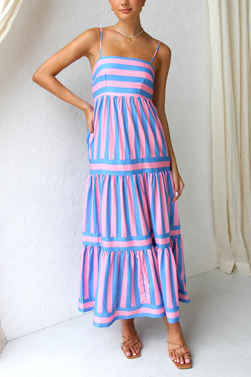 Christiane | Robe Maxi Rayée
