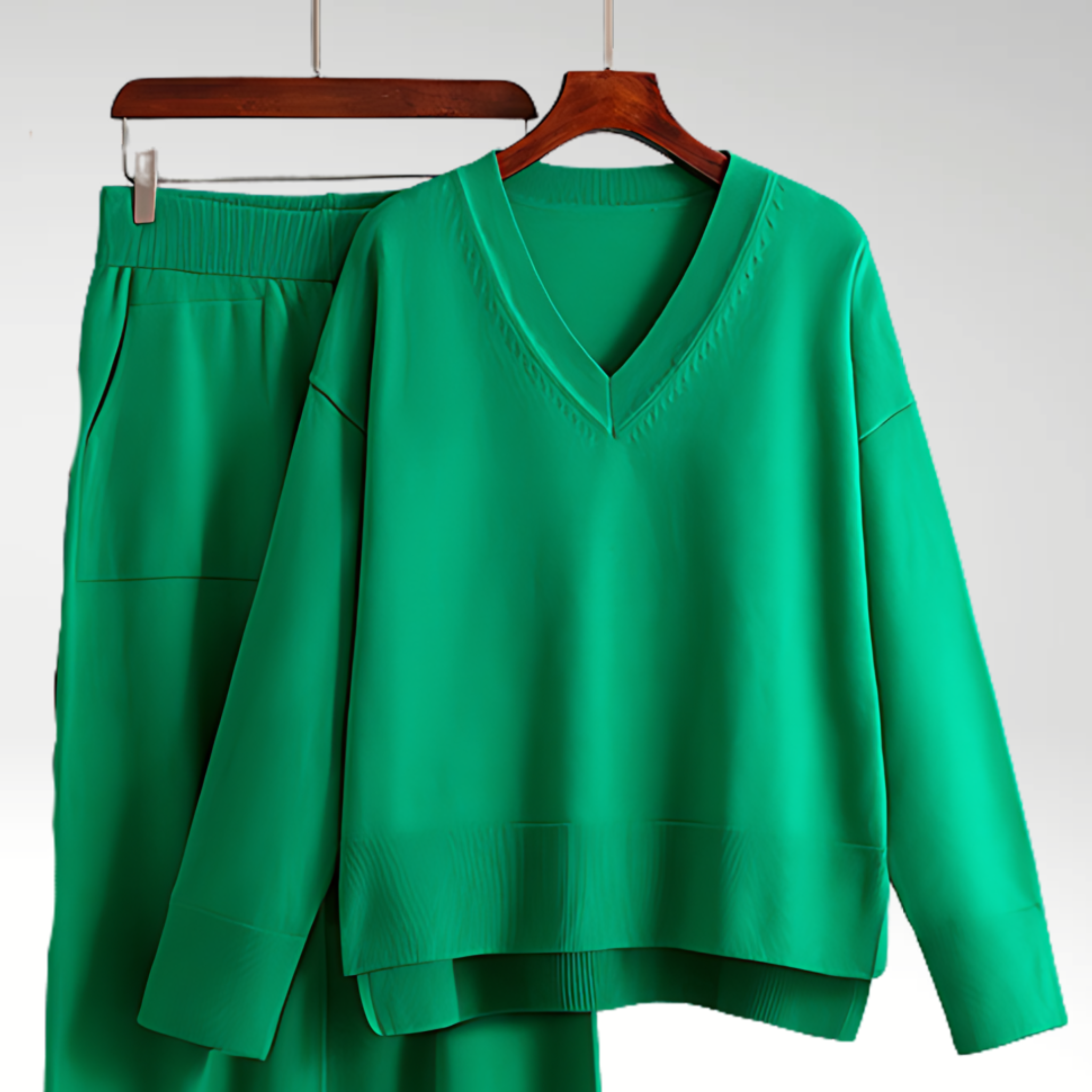 Line | Ensemble deux pièces Luxe à col en V