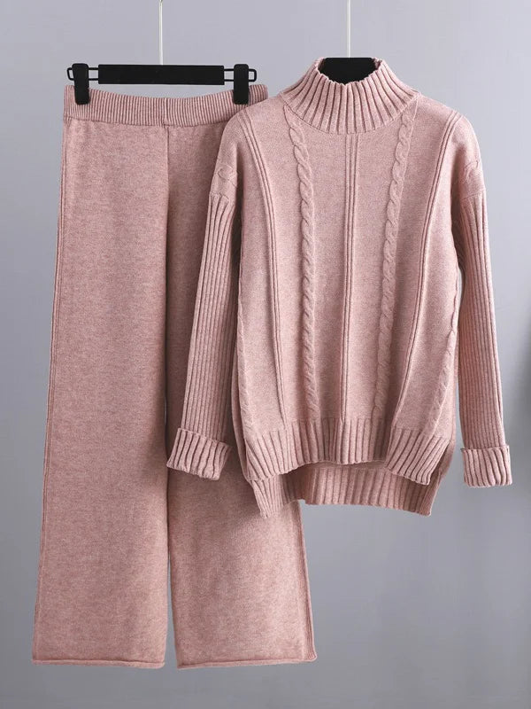 Laetitia | Ensemble deux pièces Lounge en tricot torsadé