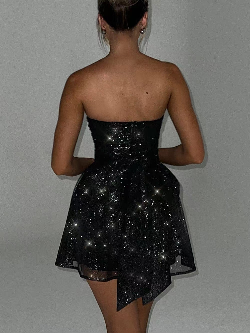 Isabelle | Robe Corset à Noeud en Sequins