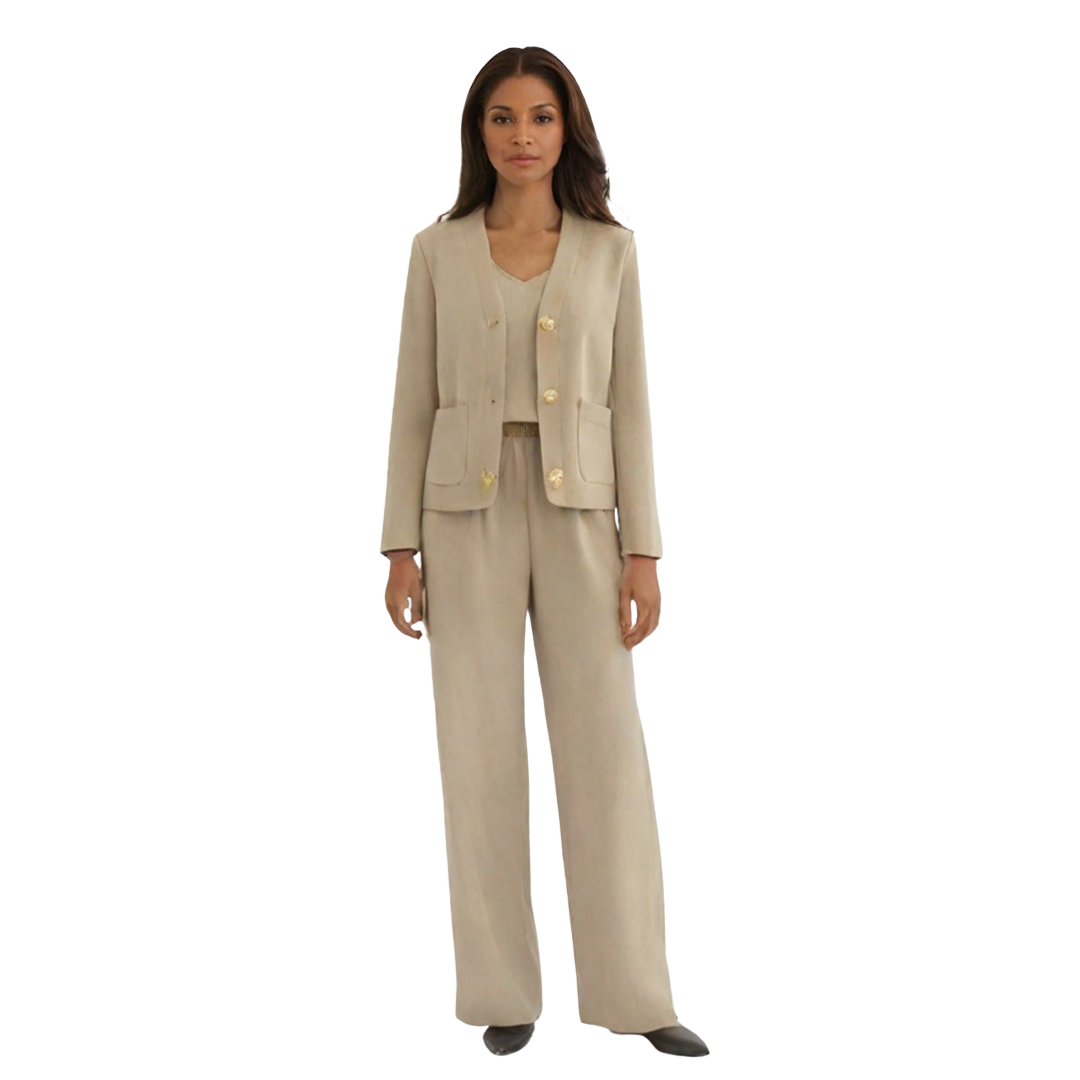 Ivana | Insieme en tweed tricoté