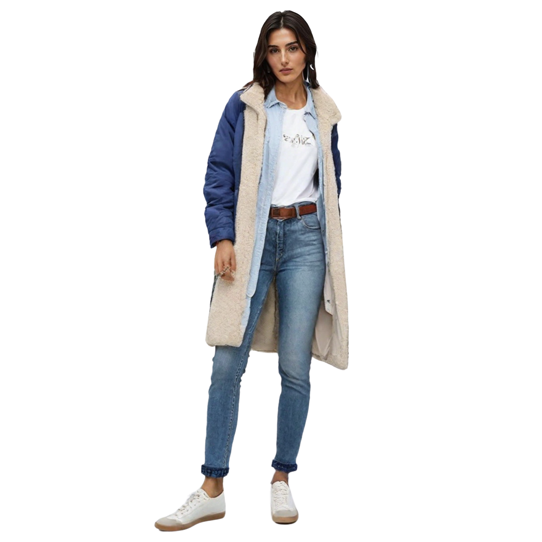 Nora | Manteau Long Réversible
