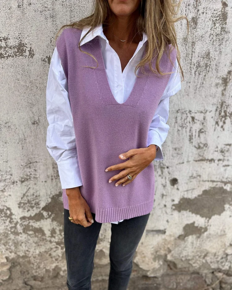 Elise™ | Le Pull Sans Manches Indispensable