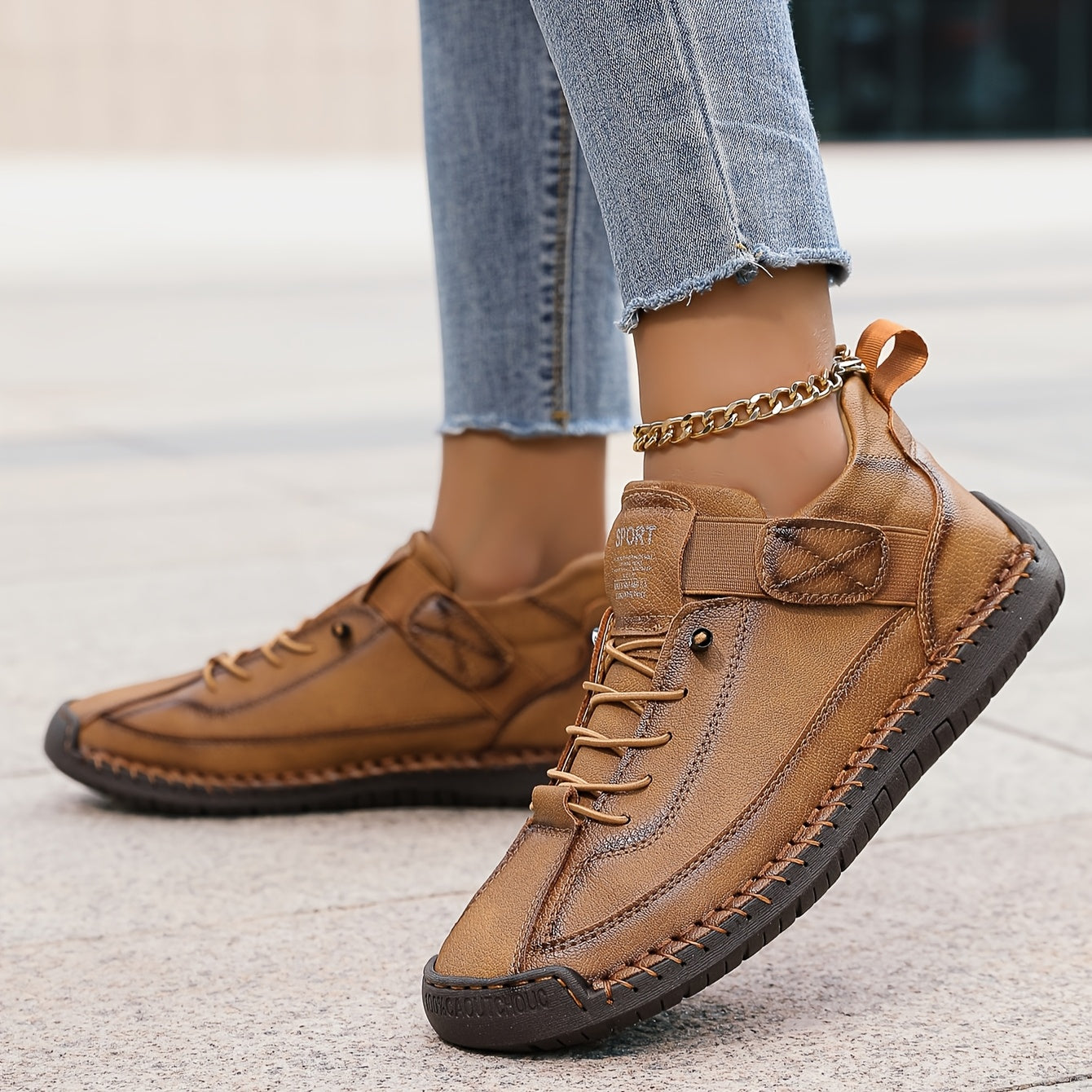 Margaux™ - Chaussures Orthopédiques en Cuir à Cheville