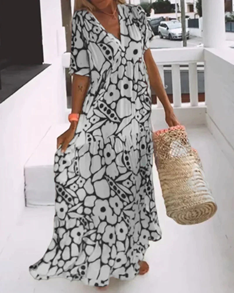Solène™ | Robe Fleurie Bohème d’Été