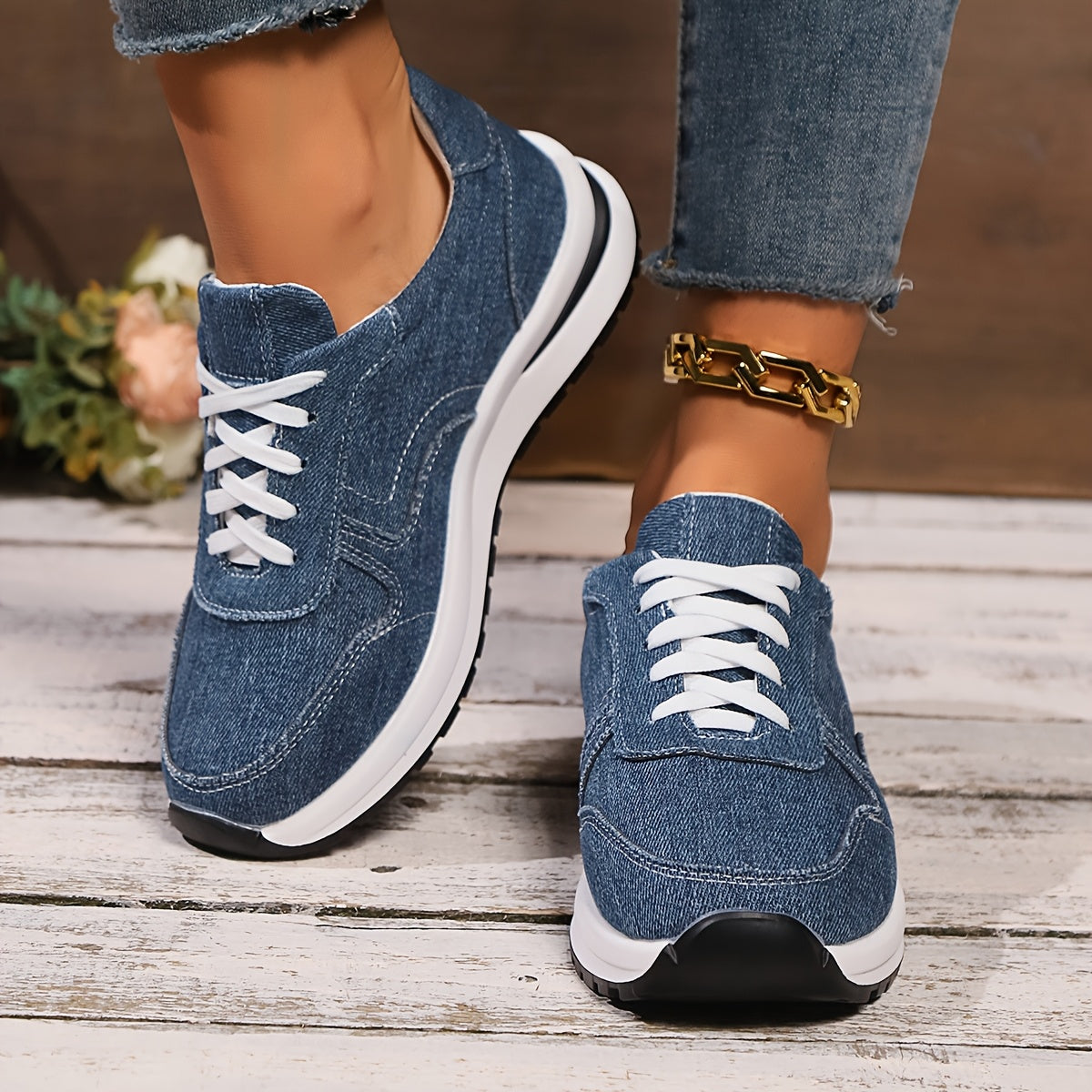 Lizzy™ | Baskets en Denim Orthopédiques