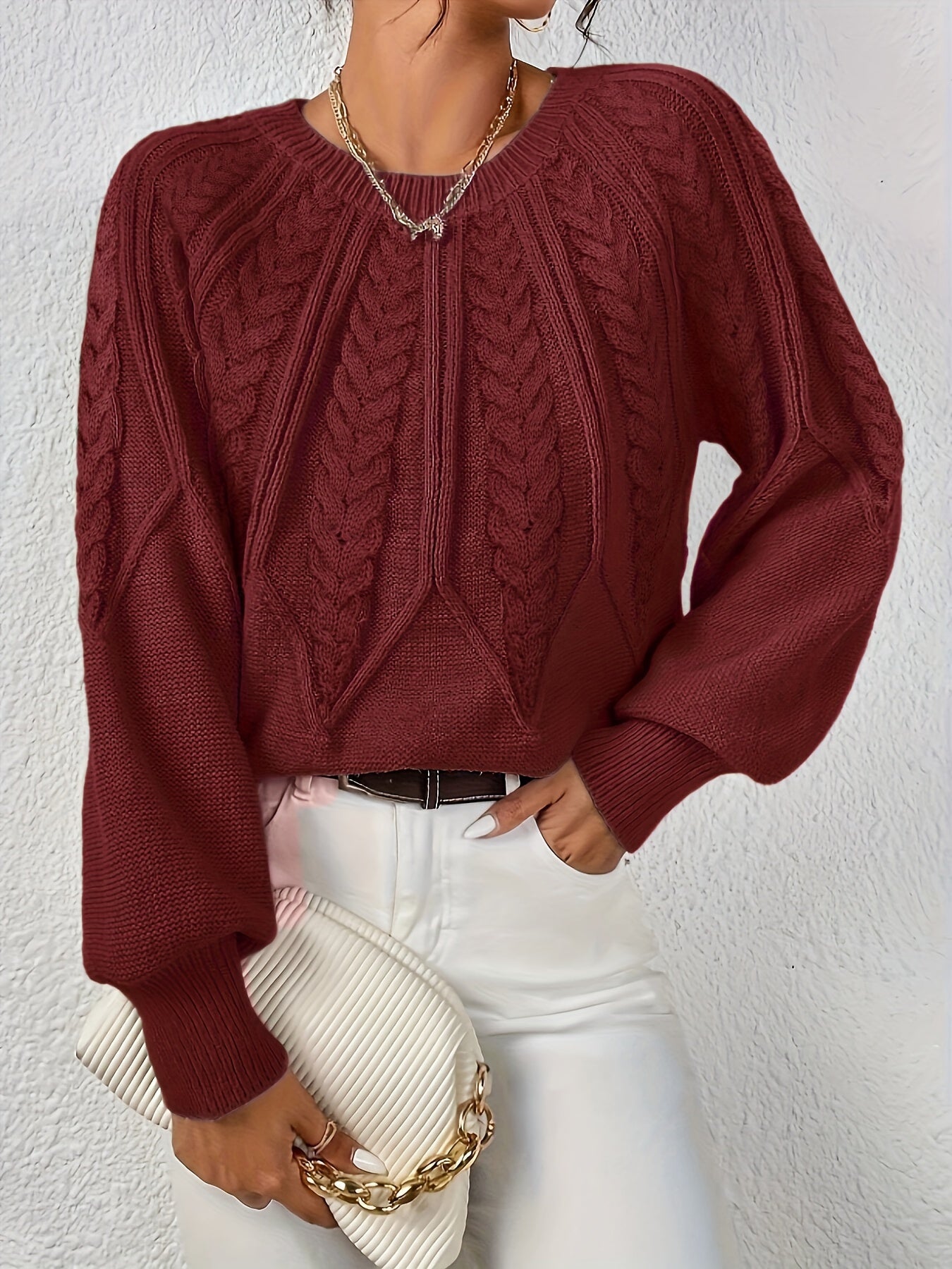 Paulette | Pull en Tricot de Luxe