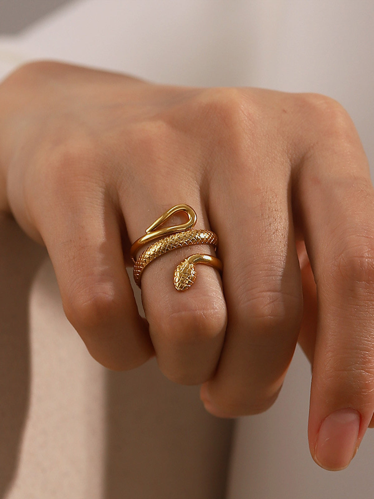 Andrée | Bague Serpent Ajustable