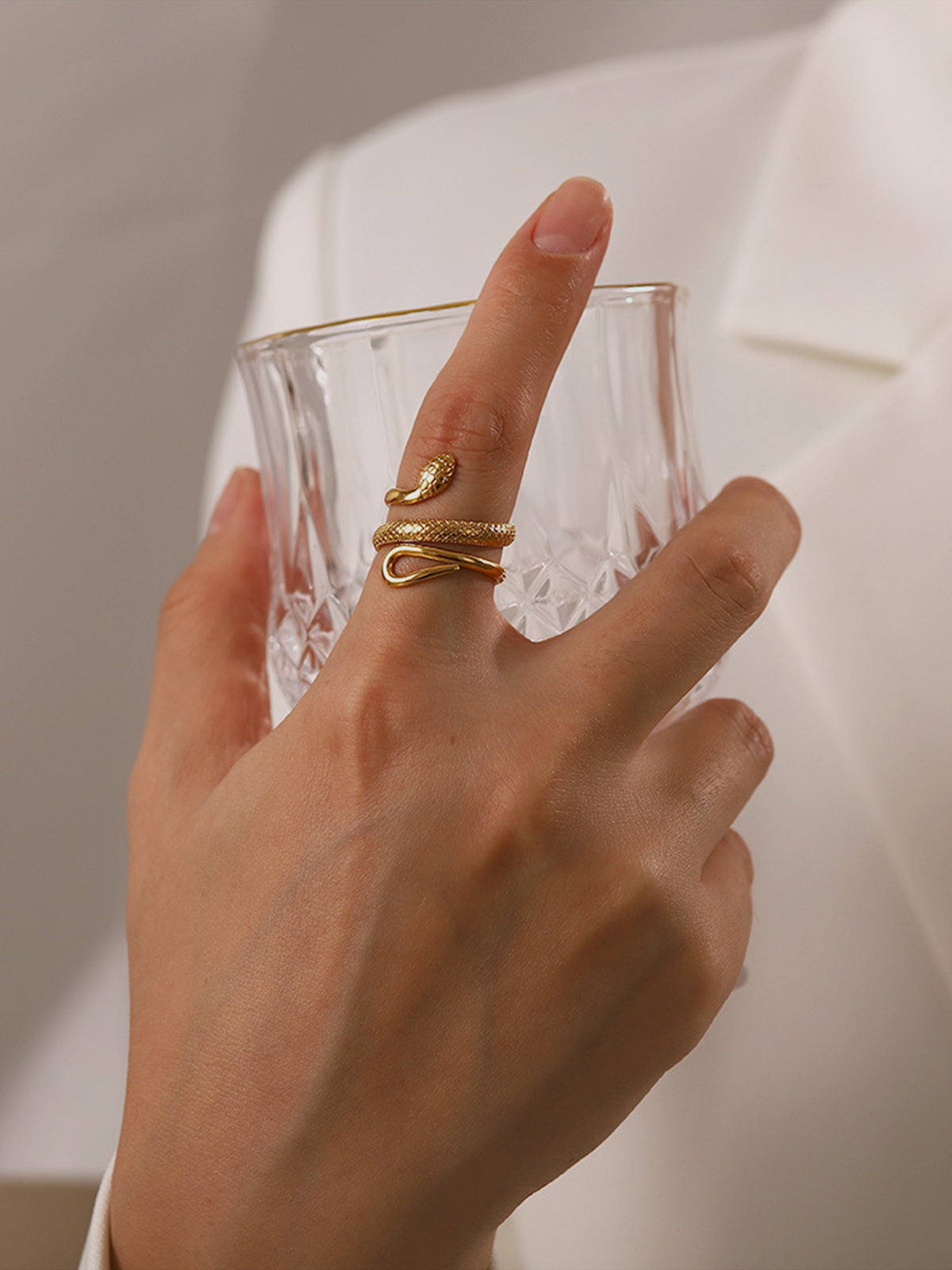 Andrée | Bague Serpent Ajustable