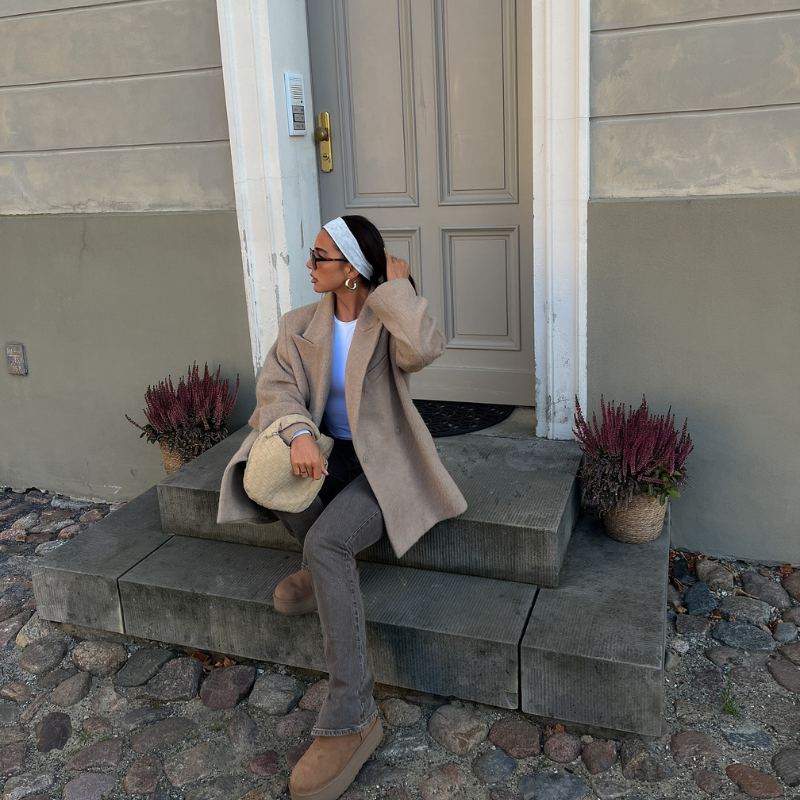 Anémone | Mini sac en daim tissé