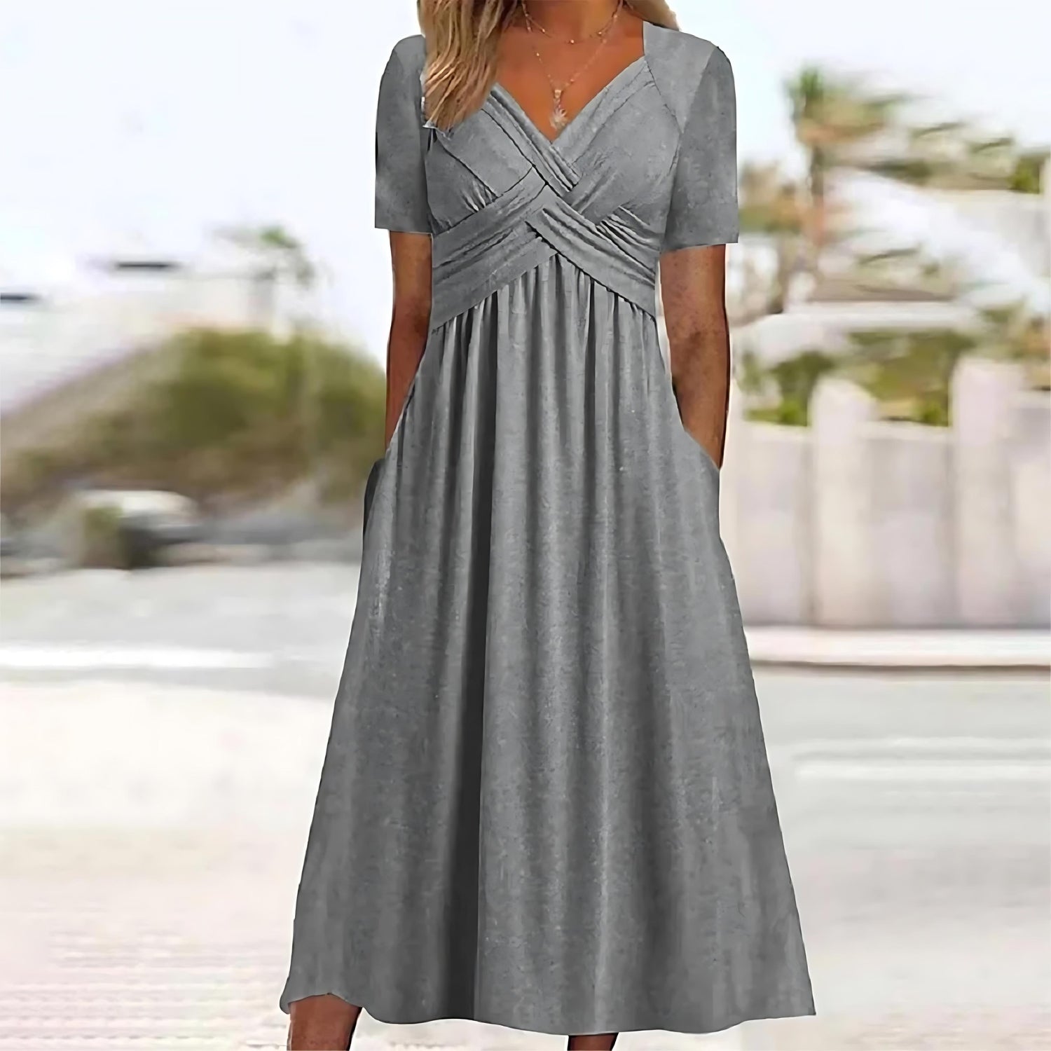 Nadine - Robe longue stylée