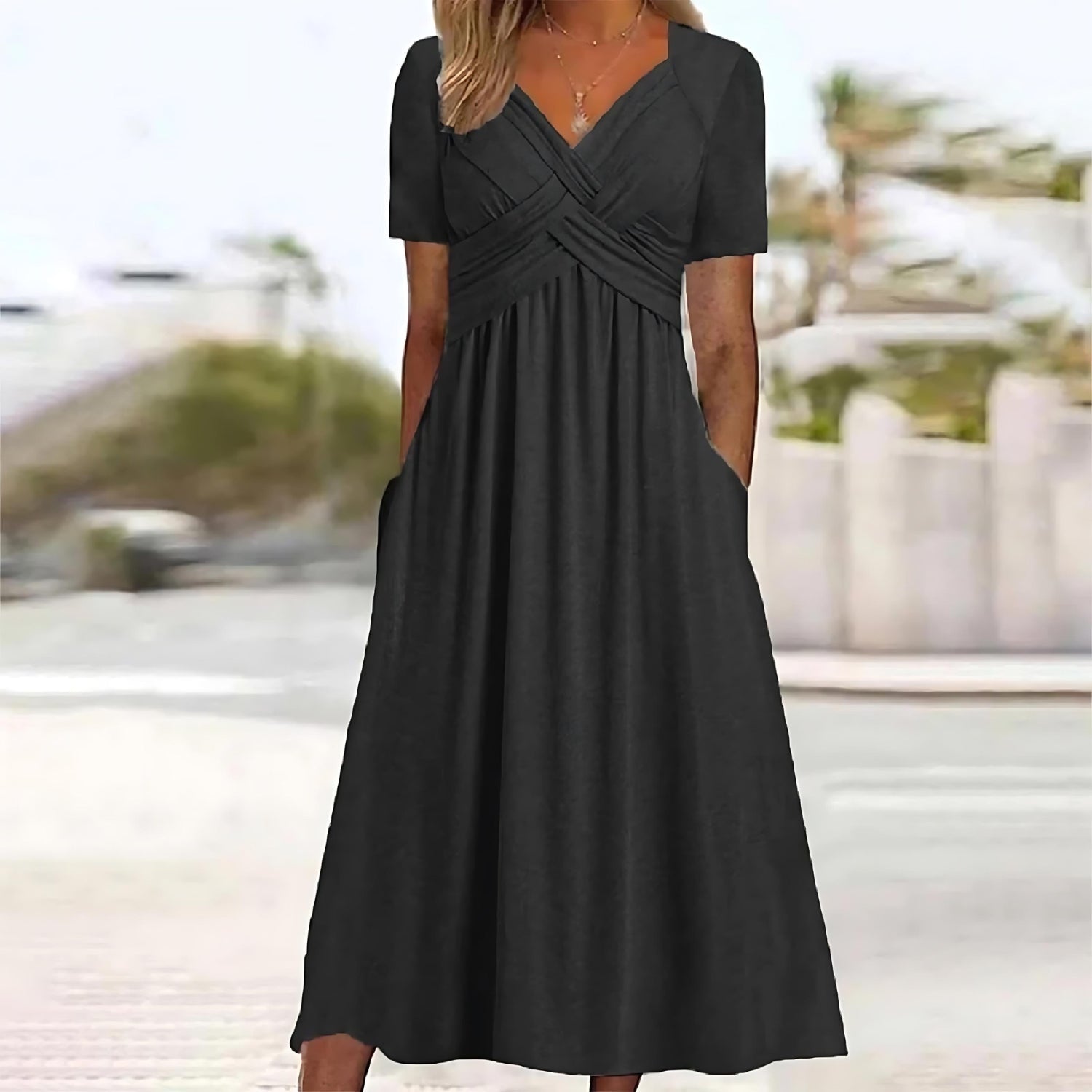 Nadine - Robe longue stylée
