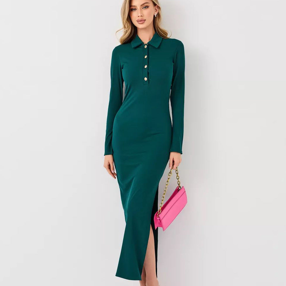 Evelyne | Robe Maxi Polo Élégance Raffinée