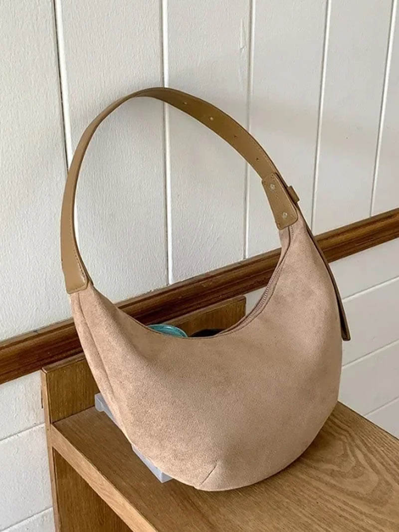 Coralie | Sac Demi-Lune en Suédine