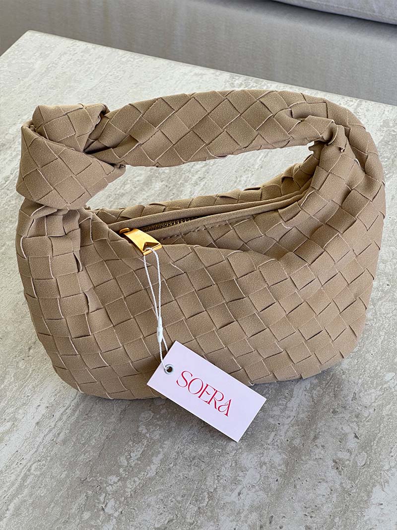 Anémone | Mini sac en daim tissé