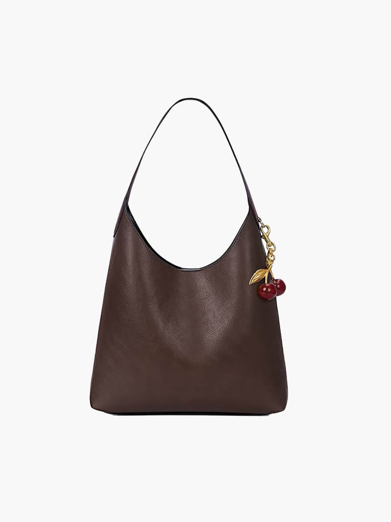 Clotilde | Sac en simili cuir avec charme cerise