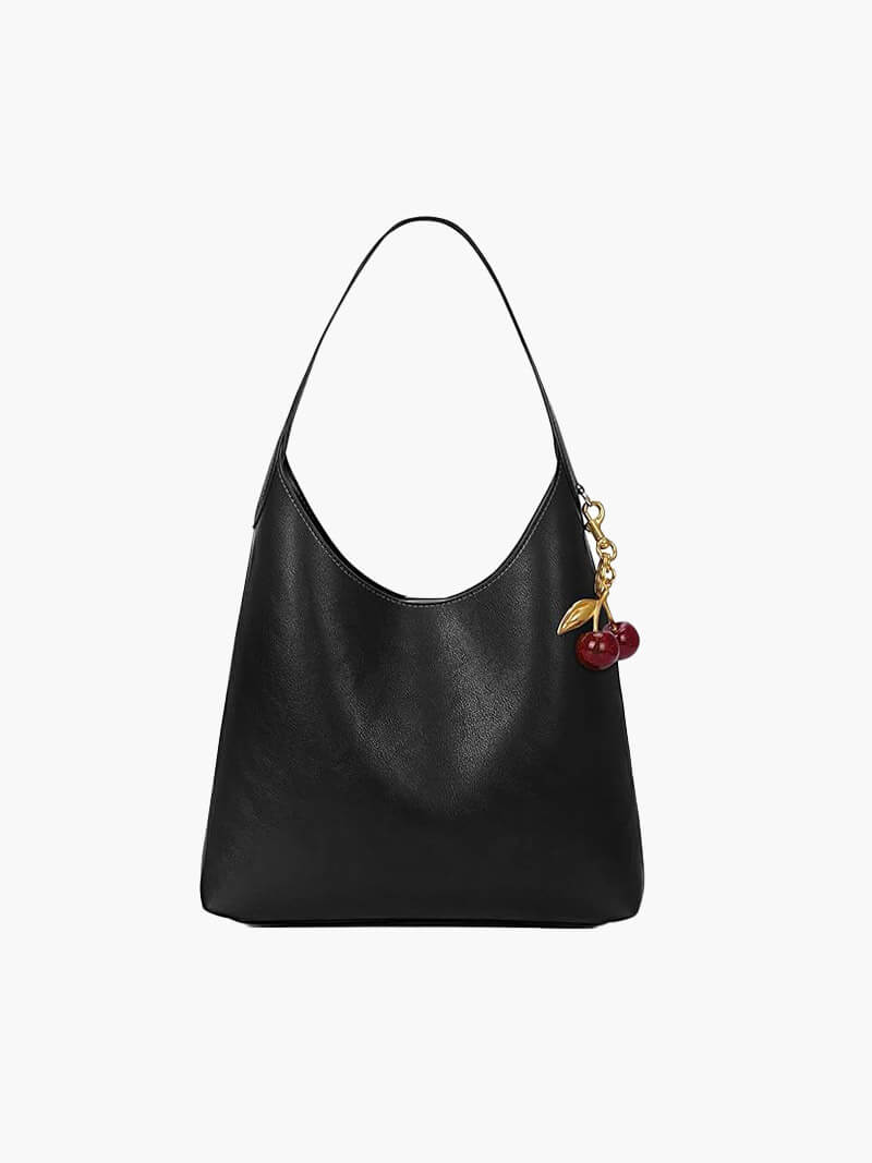 Clotilde | Sac en simili cuir avec charme cerise
