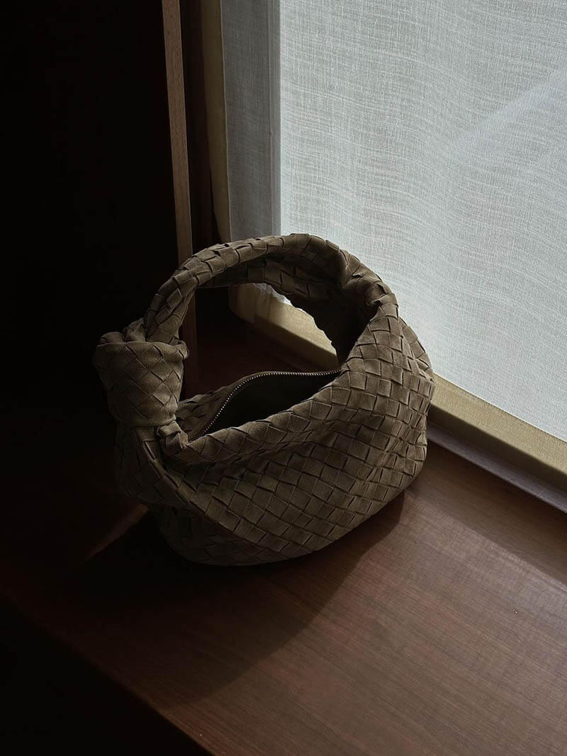 Anémone | Mini sac en daim tissé