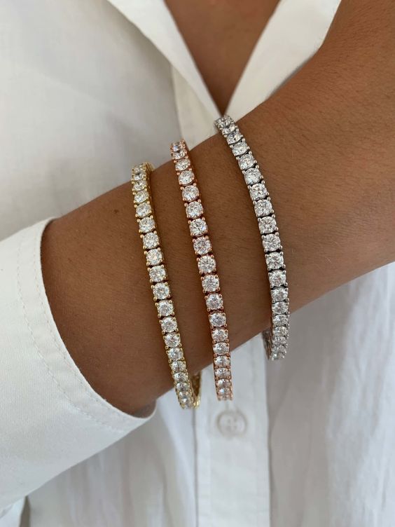 Agnès | Bracelet de tennis