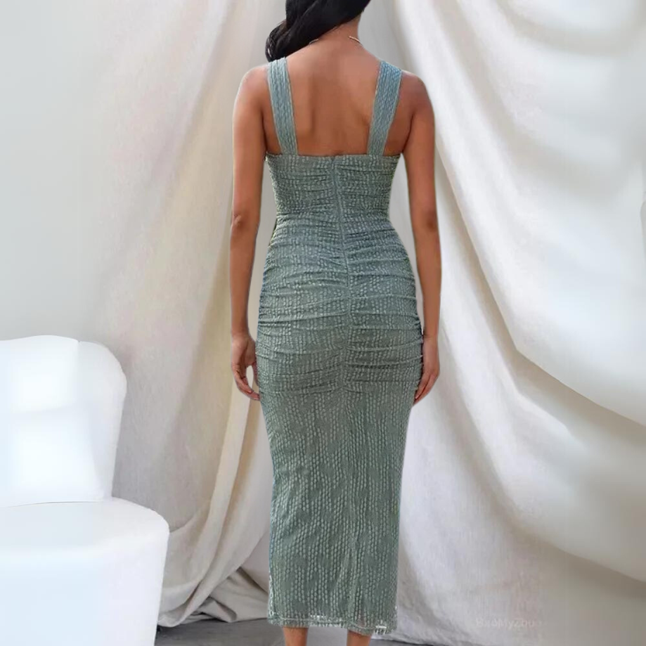 Corinne | Robe d'été longue ajustée