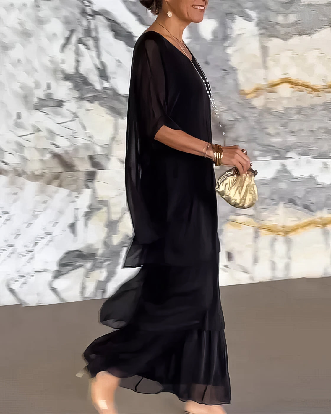 Colette™ | Robe Fluide à Étages Élégante