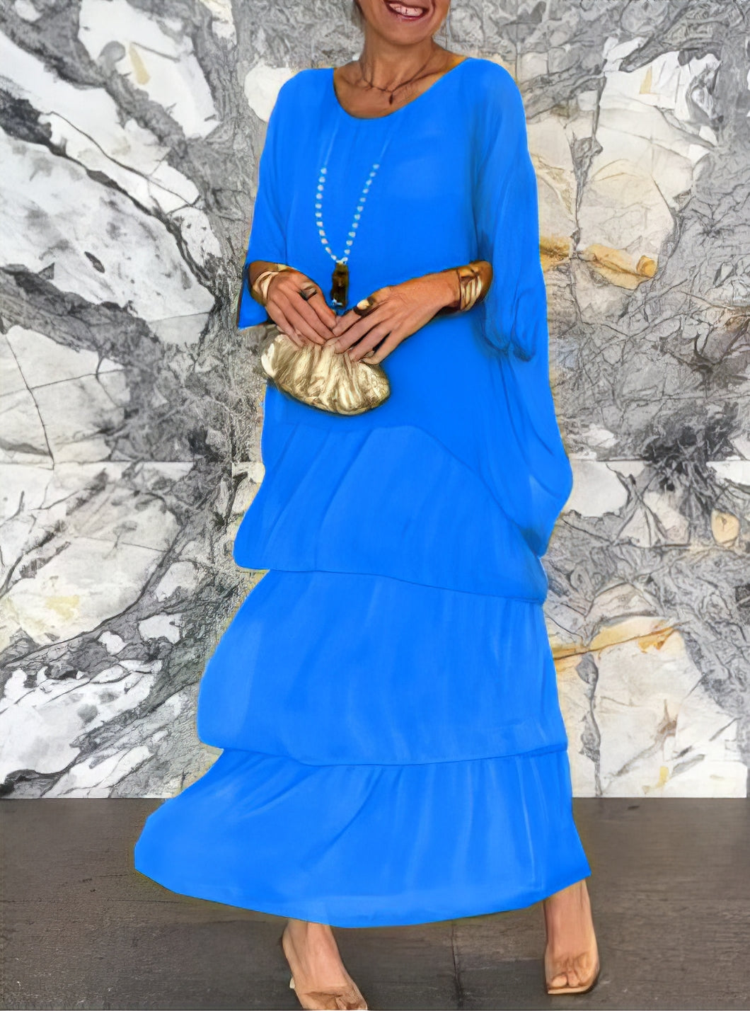 Colette™ | Robe Fluide à Étages Élégante