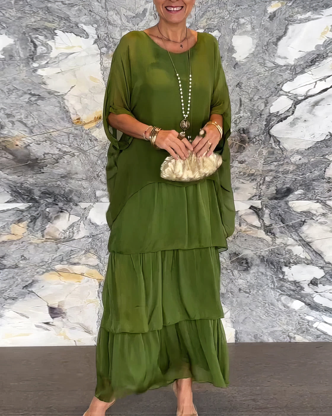 Colette™ | Robe Fluide à Étages Élégante