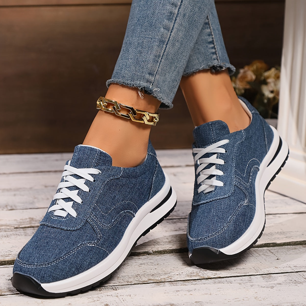 Lizzy™ | Baskets en Denim Orthopédiques