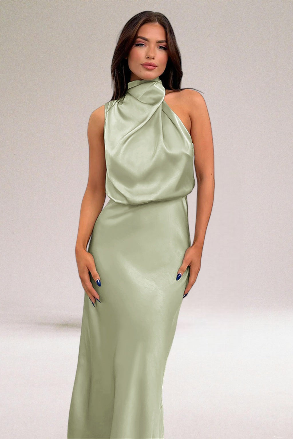 Angelique™ | Robe dos nu en satin glamour