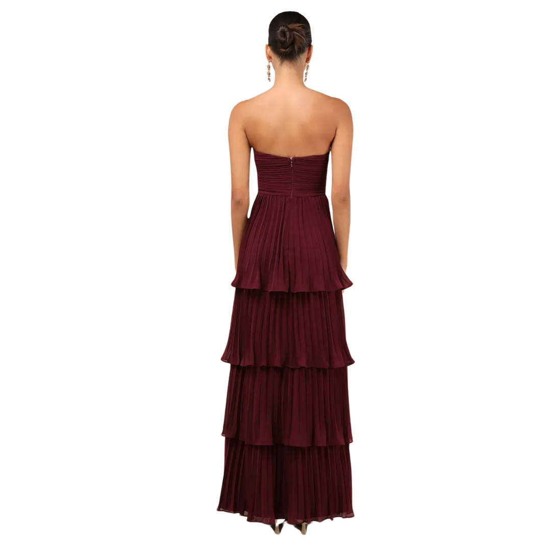 Geneviève | Robe Maxi Évasée Sans Manches