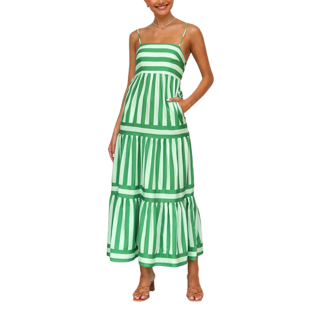 Christiane | Robe Maxi Rayée