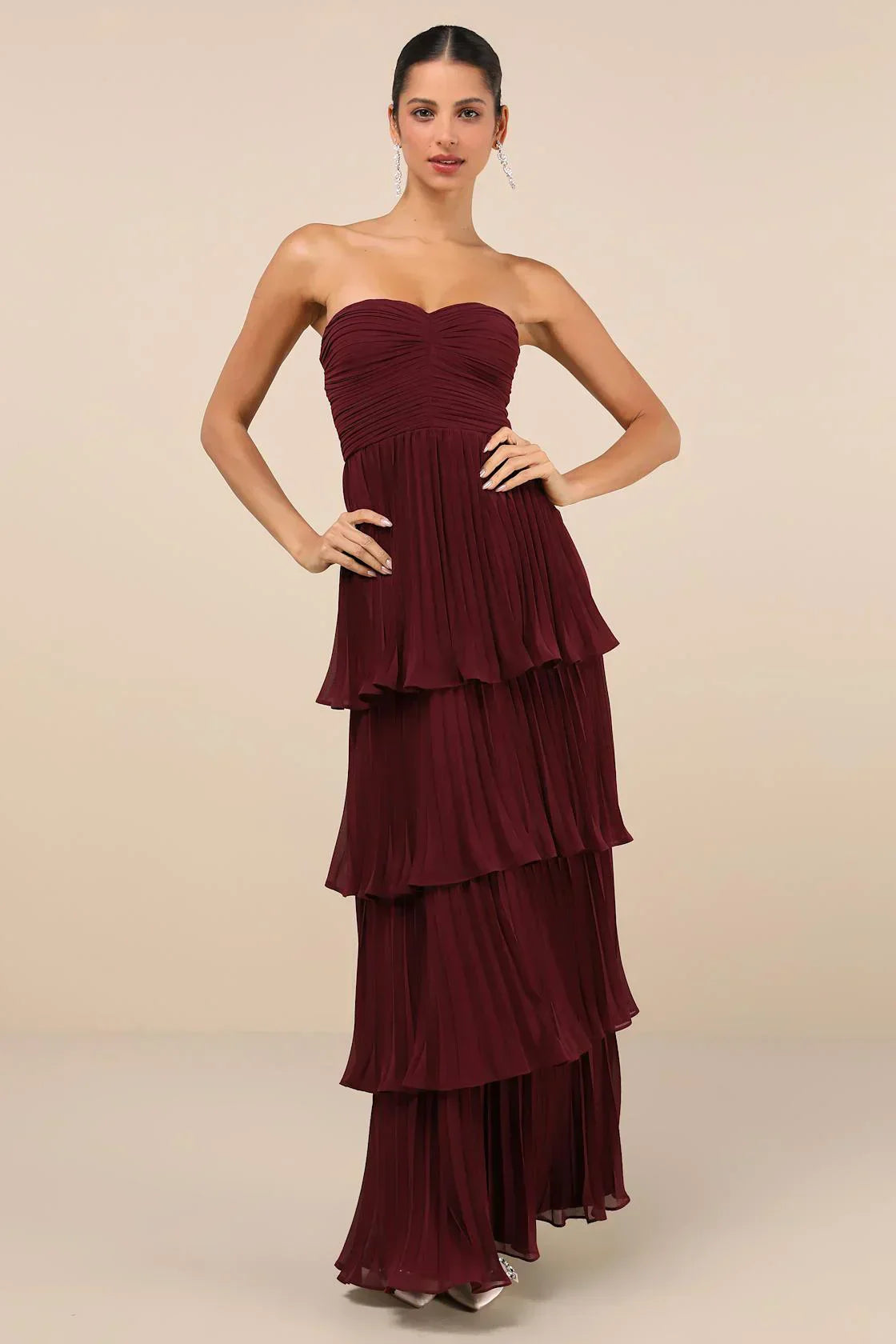 Geneviève | Robe Maxi Évasée Sans Manches