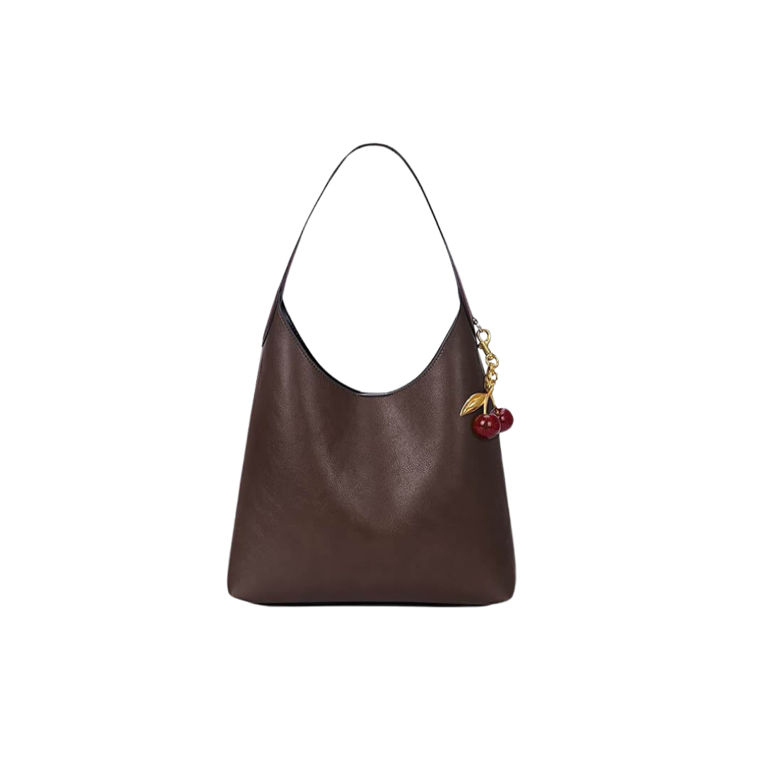Clotilde | Sac en simili cuir  avec charme cerise
