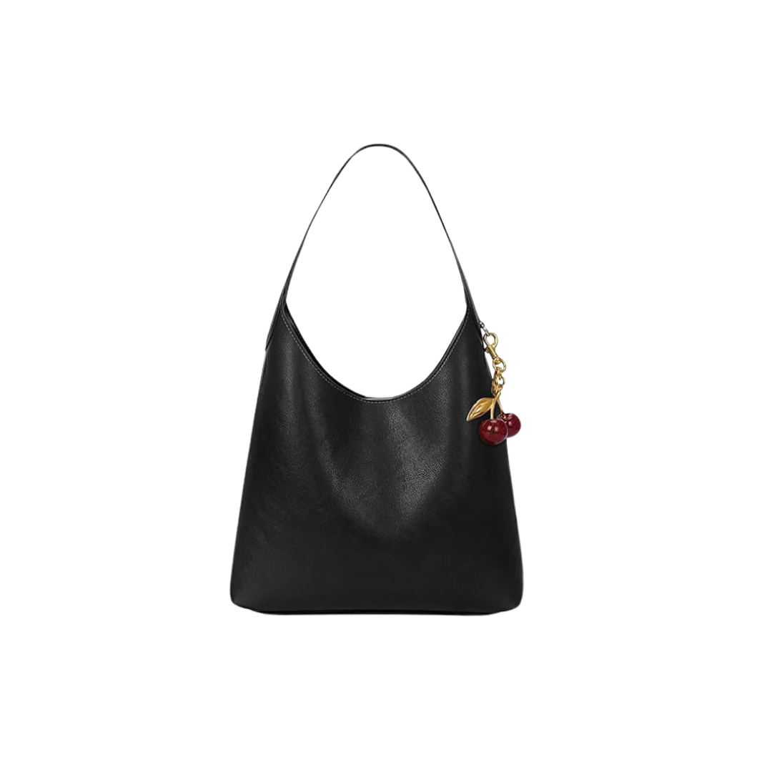 Clotilde | Sac en simili cuir  avec charme cerise