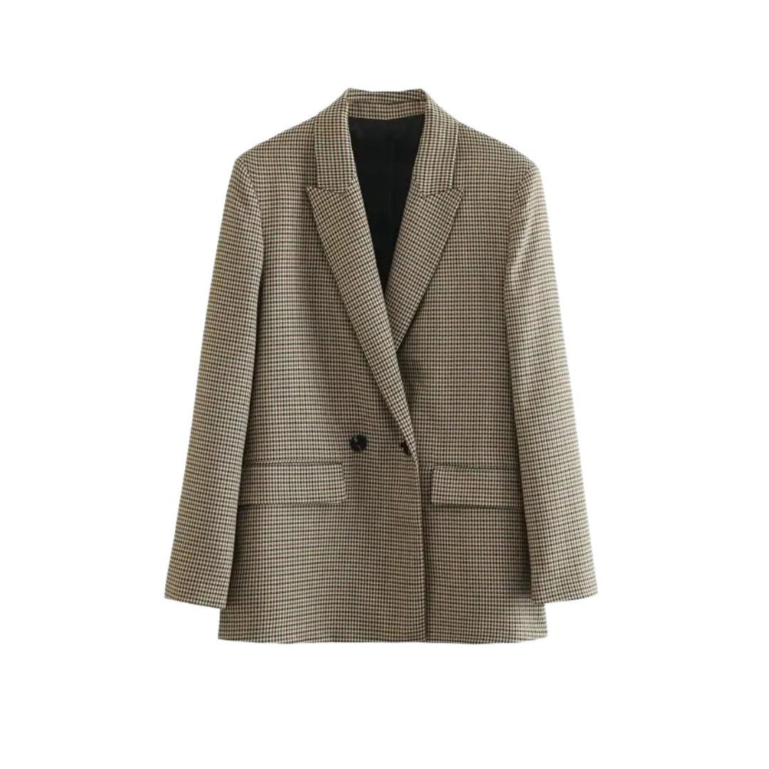 Odile | Blazer Classique Pied-de-Poule