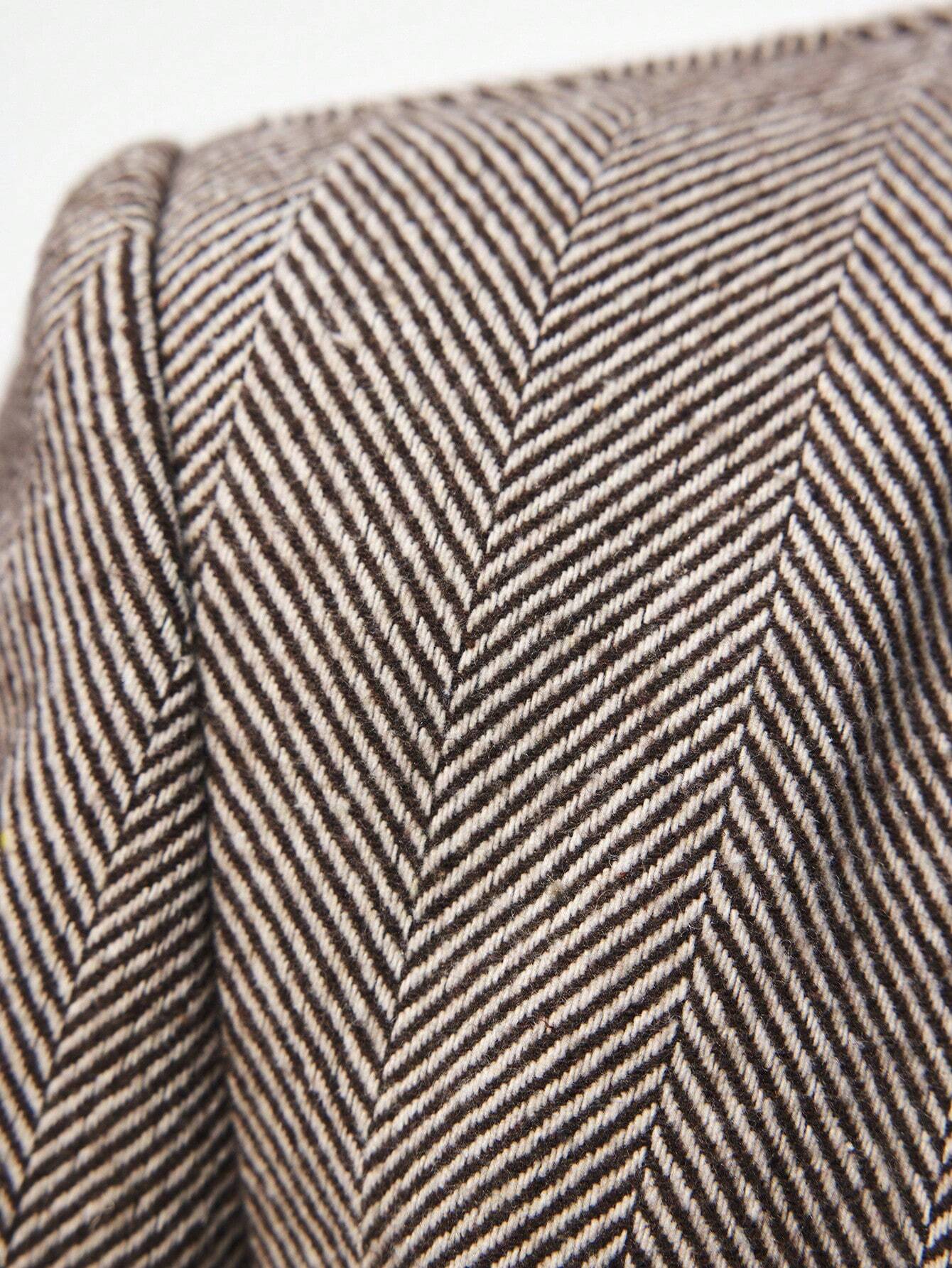 Nicole | Blazer Café Brun à Bouton Unique
