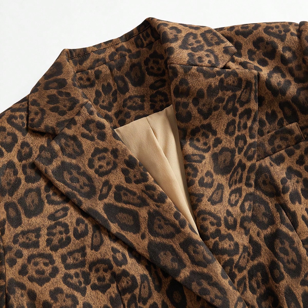 Marie-Claire | Blazer à Bouton Unique Imprimé Léopard