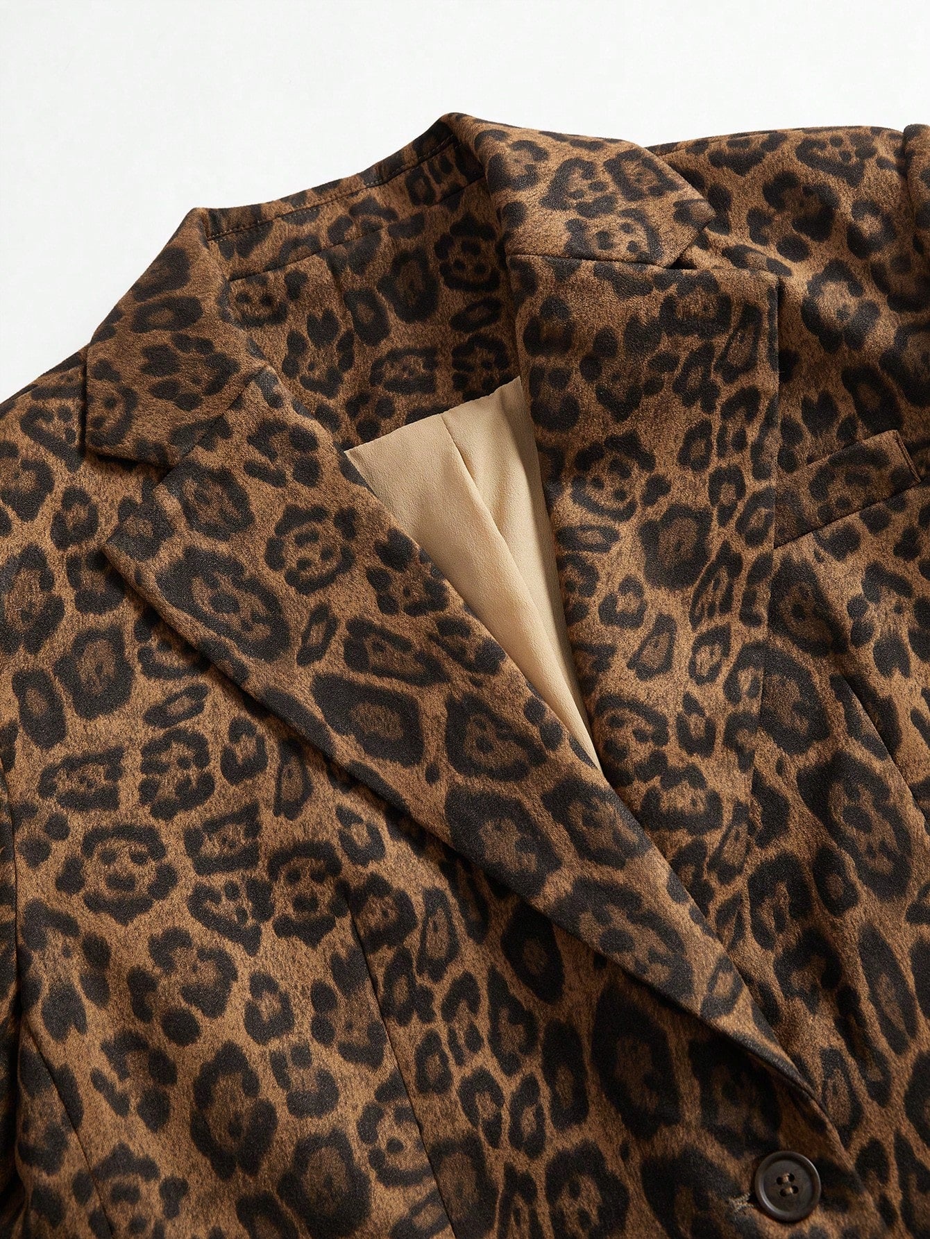 Marie-Claire | Blazer à Bouton Unique Imprimé Léopard