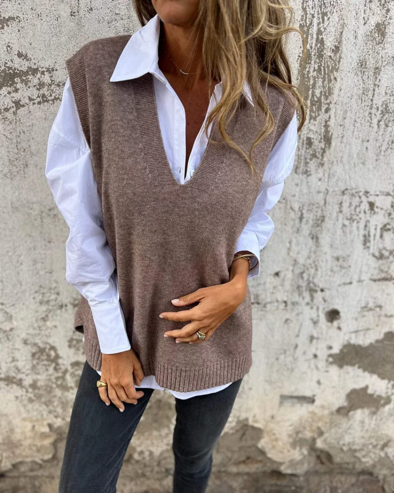Elise™ | Le Pull Sans Manches Indispensable