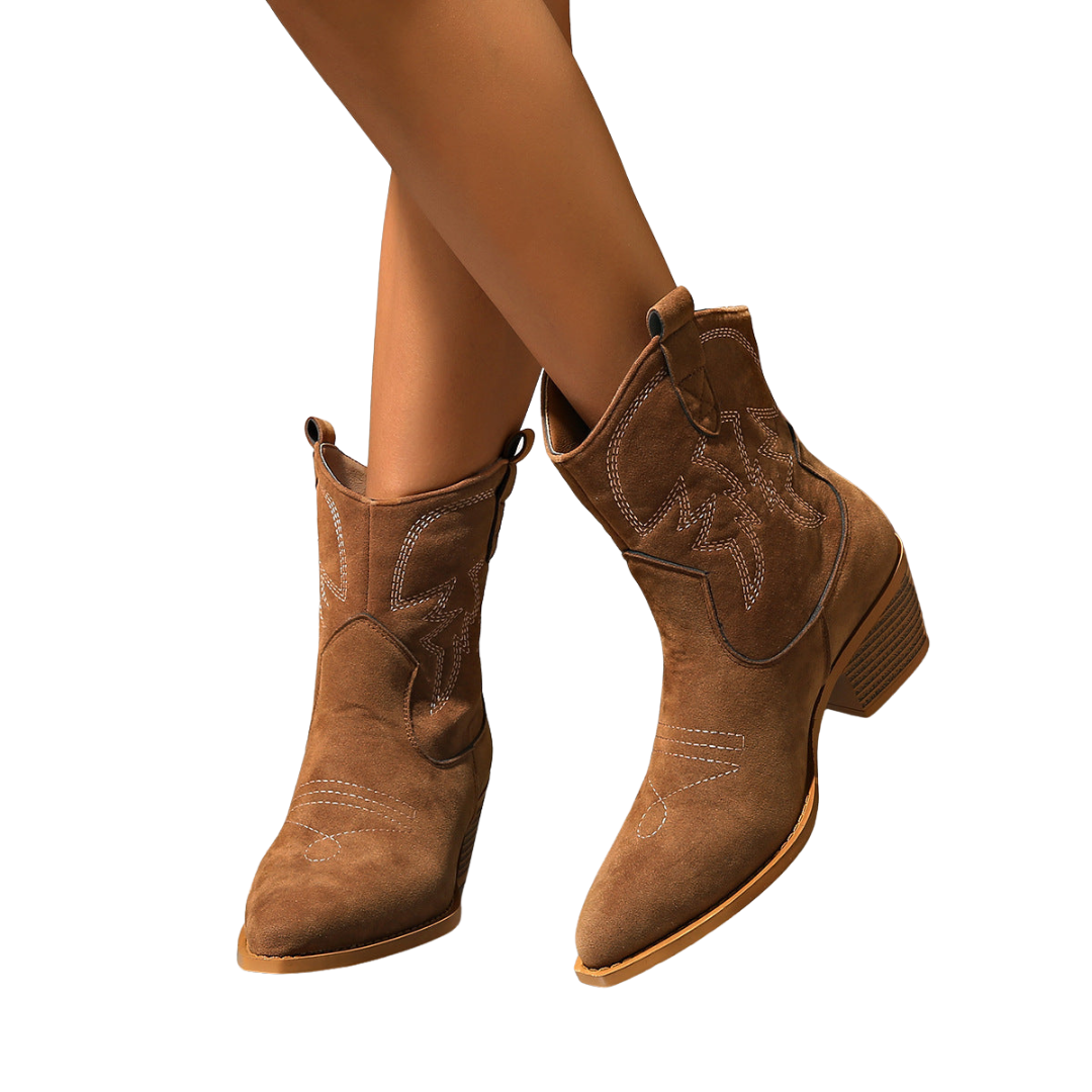 Celine | Bottines Western en Suède Celine