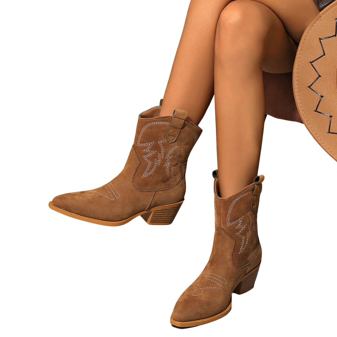 Celine | Bottines Western en Suède Celine