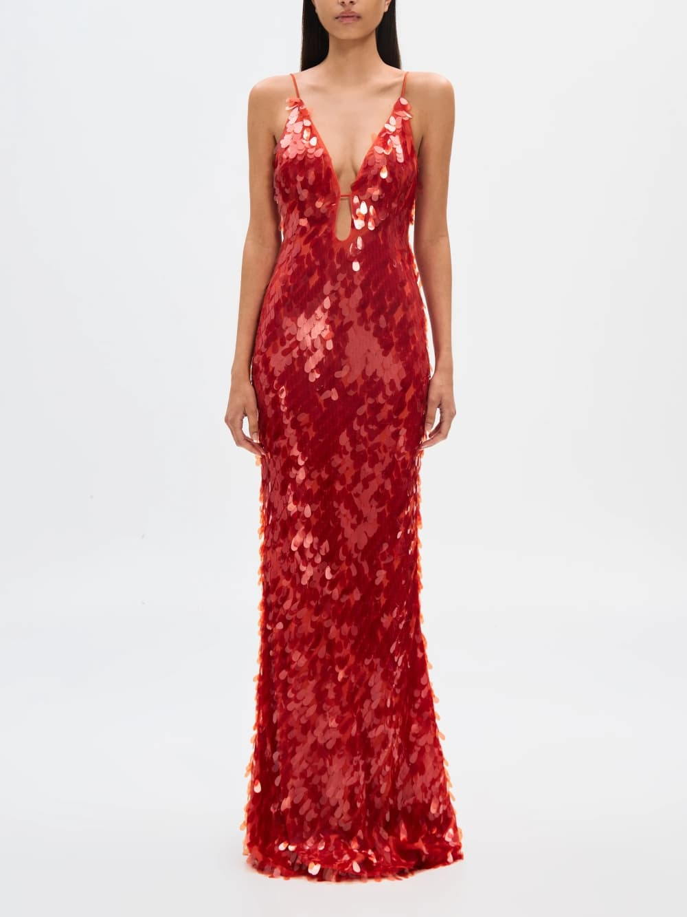 Clara | La Robe Maxi Sequin Saphir Rouge
